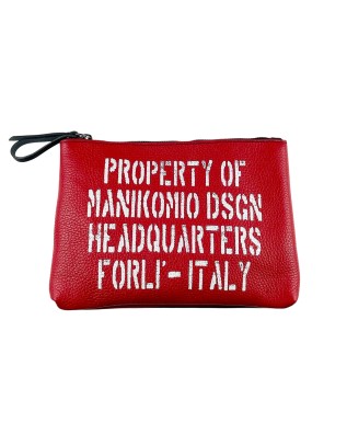 Manikomio Design - Clutch Tg M in pelle Genuine Leather