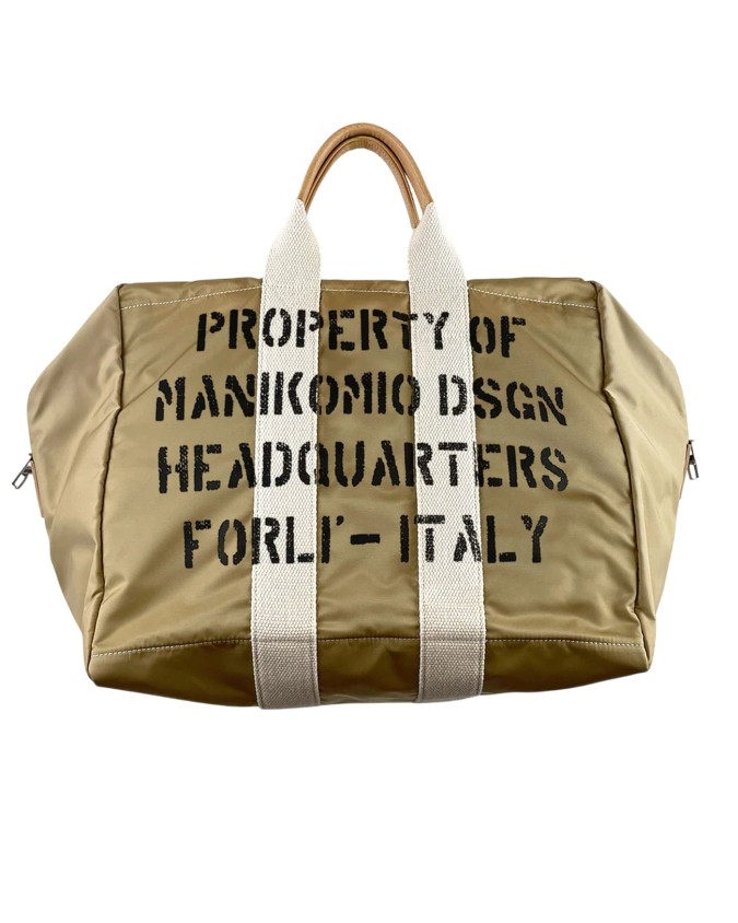  Manikomio Design - Borsa grande con doppio manico in nylon Fly