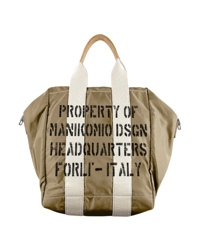 Manikomio Design - Borsa verticale con tracolla in nylon vela Fly TT
