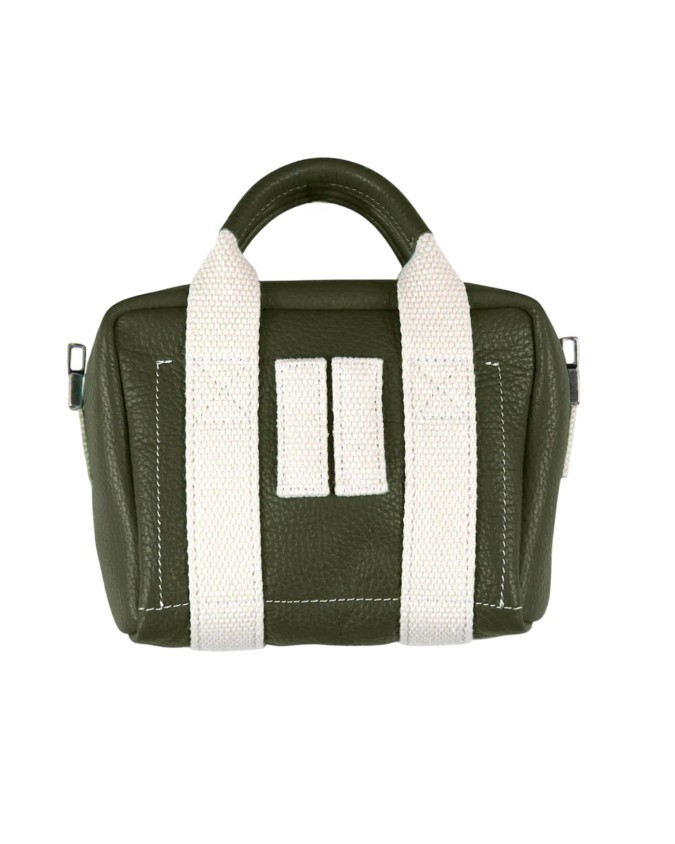 Manikomio Design - Borsa piccola a mano in vera pelle con doppio manico BB genuine leather