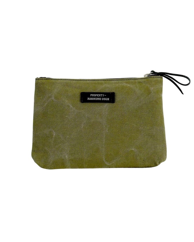 Manikomio Design - Clutch in cotone con tracolla Tg L  Olona Cotton