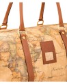 Alviero Martini Prima Classe - Borsone da viaggio Piccolo in tessuto stampato Geo Classic