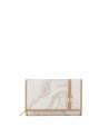 Alviero Martini Prima Classe - Embossed fabric wallet with 1C Geo White front plate