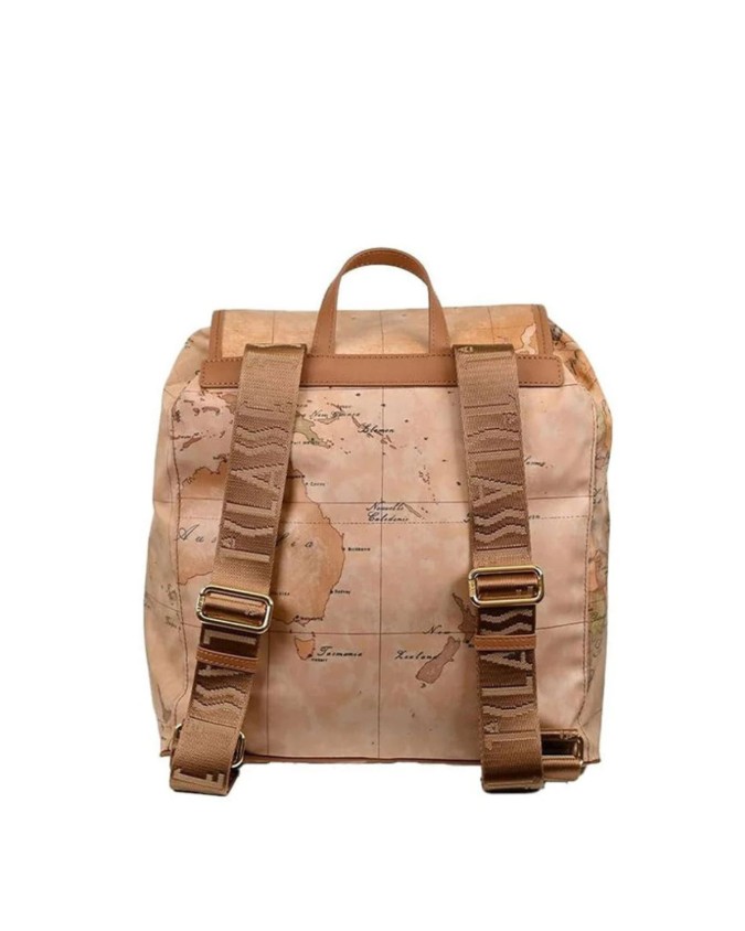 Alviero Martni Prima Classe - Zaino con patta e tasche esterne in tessuto Geo Soft