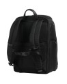Piquadro - Brief 15.6" Laptop Travel Backpack in Leather and Fabric