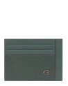 Piquadro - Black Square Leather Credit Card Holder