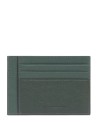 Piquadro - Black Square Leather Credit Card Holder
