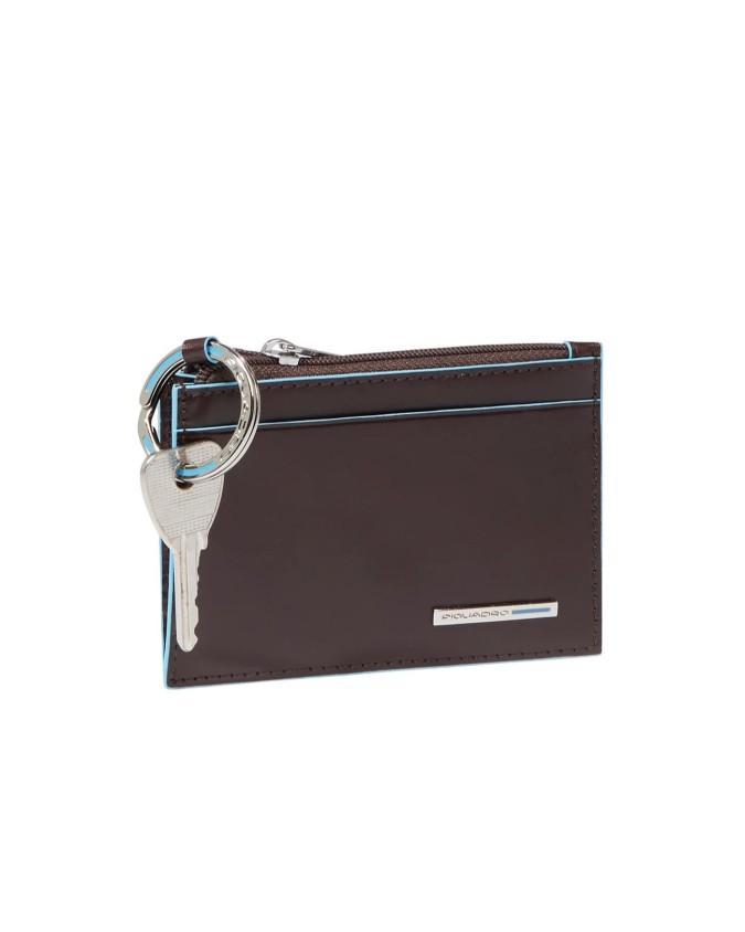 Piquadro - Blue Square Leather Pouch...
