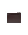 Piquadro - Blue Square Leather Pouch Keychain and Credit Card Holder