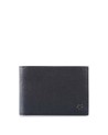 Piquadro - Portafoglio uomo con porta monete in pelle Black Square