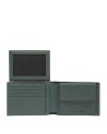 Piquadro - Herrenbrieftasche mit Münzfach aus Leder Black Square