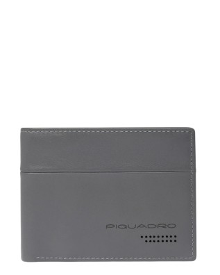 Piquadro - Men's Leather Wallet with Coin Pocket - Urban...
