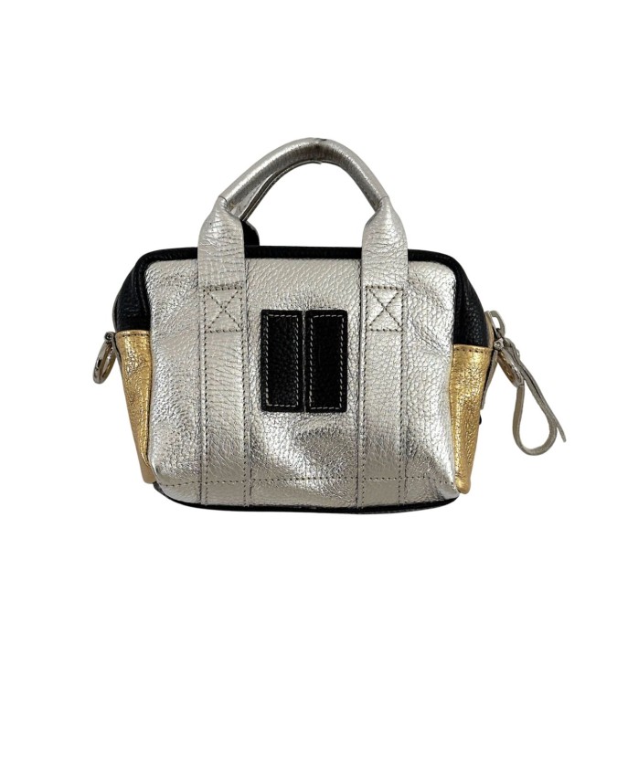  Manikomio Design - Borsa in pelle piccola bicolore BB Cool