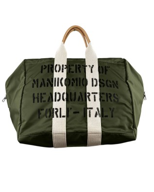  Manikomio Design - Borsa grande con doppio manico in nylon Fly