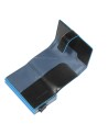 Piquadro - Blue Square Compact Leather Credit Card Holder