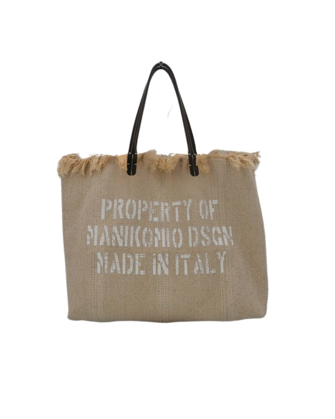  Manikomio Design - Shopper in Cotone e Pelle N°2