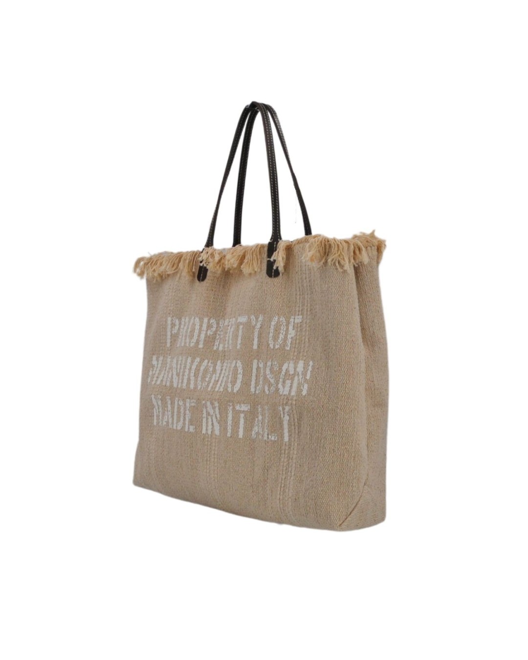  Manikomio Design - Shopper in Cotone e Pelle N°2