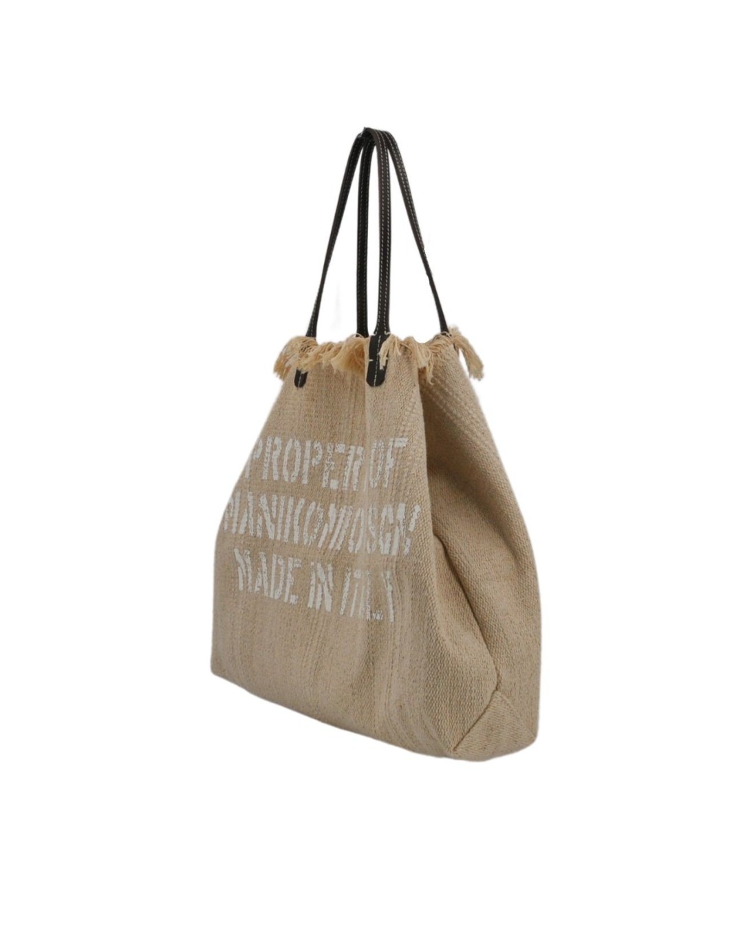  Manikomio Design - Shopper in Cotone e Pelle N°2