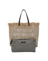  Manikomio Design - Shopper in Cotone e Pelle N°2