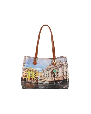  Ynot - Borsa Donna Tote con charm Yesbag
