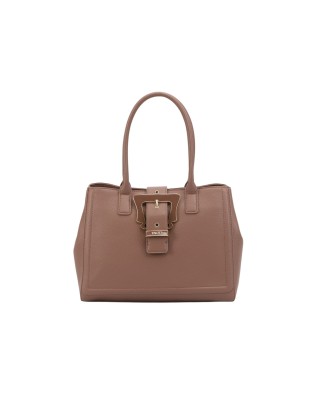 Ynot - Candy Women's Shoulder Bag with Buckle - Almond