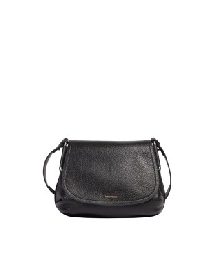  Coccinelle - Borsa a tracolla in pelle con patta Rebekka