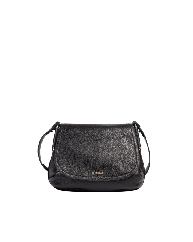  Coccinelle - Borsa a tracolla in pelle con patta Rebekka