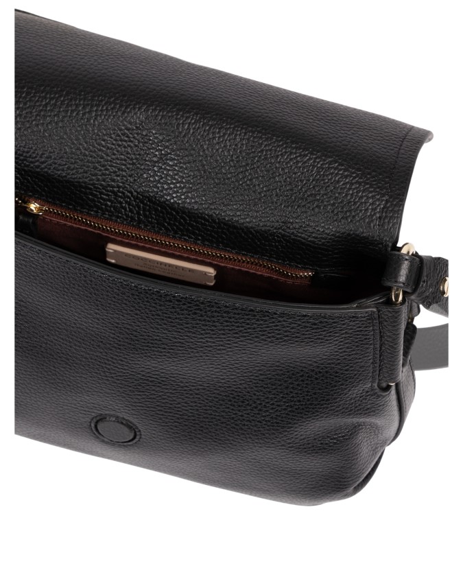  Coccinelle - Borsa a tracolla in pelle con patta Rebekka