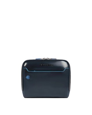 Piquadro - Borsello uomo in pelle con tracolla Blue Square