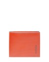 Piquadro - Men's leather wallet with a transparent pocket and a flap