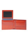 Piquadro - Herrenbrieftasche aus Leder mit transparentem Fach und Einsteckfach