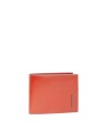 Piquadro - Men's leather wallet with a transparent pocket and a flap