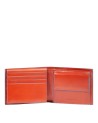 Piquadro - Men's leather wallet with a transparent pocket and a flap