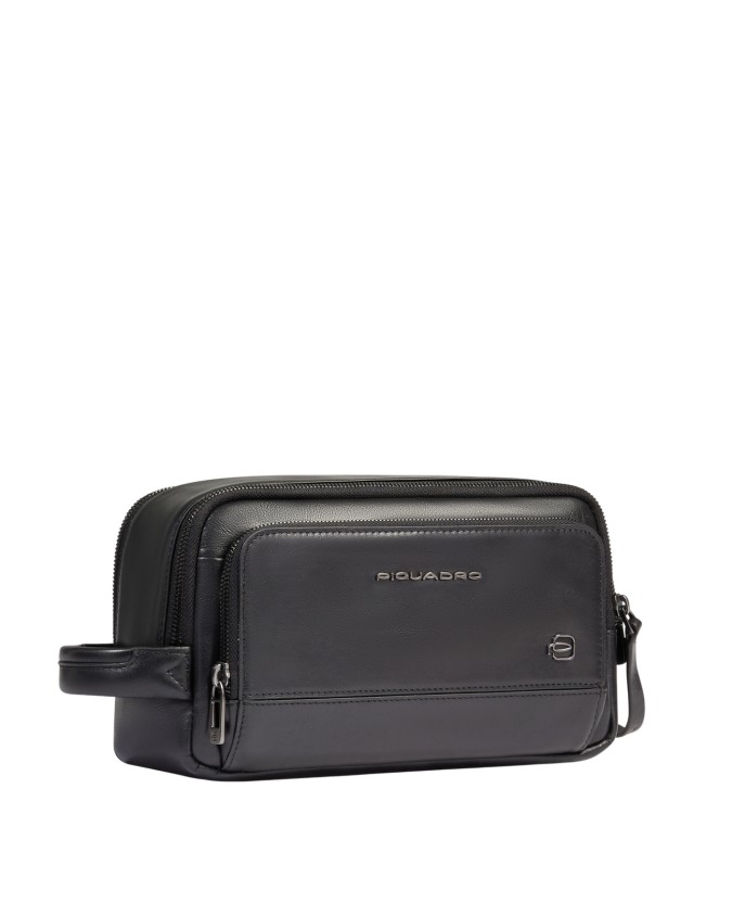 Piquadro - Kosmetiktasche aus Leder...