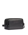 Piquadro - Leather makeup bag with a double zipper