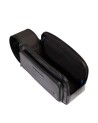 Piquadro - Leather makeup bag with a double zipper