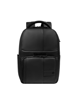 Piquadro - Travel backpack made of rubberized fabric with...