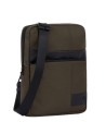  Piquadro - Borsello porta iPad Mini in pelle e tessuto