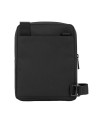  Piquadro - Borsello porta iPad Mini in pelle e tessuto