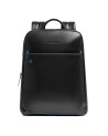 Piquadro - Herren-Lederrucksack mit Platz für einen 14-Zoll-Laptop, 1 Fach, Blue Square
