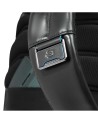 Piquadro - Herren-Lederrucksack mit Platz für einen 14-Zoll-Laptop, 1 Fach, Blue Square