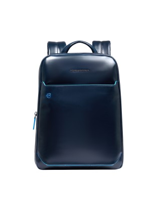  Piquadro - Zaino uomo in pelle porta pc 14'' 1 comparto Blue 2