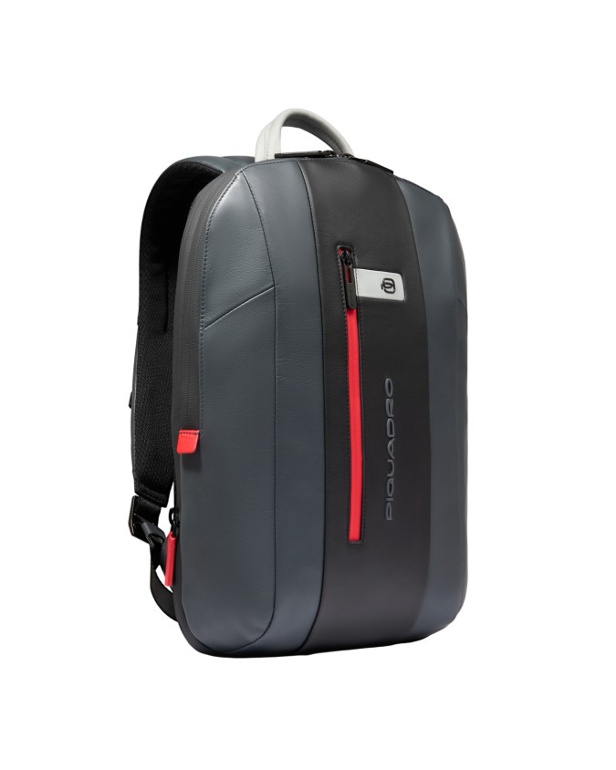 Piquadro - Men's leather backpack...