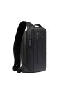 Piquadro - Men's single-strap leather backpack with two compartments for the iPad Mini