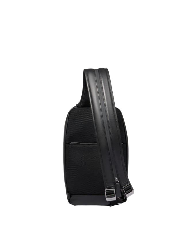 Piquadro - Men's single-strap leather...