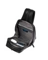 Piquadro - Einseitiger Herrenrucksack aus Leder mit zwei Fächern für das iPad Mini
