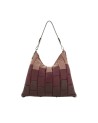 Gabs - Tricolor Gradient Leather Shoulder Bag, Size M, Bull Black