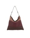 Gabs - Tricolor Gradient Leather Shoulder Bag, Size M, Bull Black