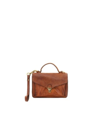  Campomaggi - Borsa a tracolla small in pelle con logo retro 2