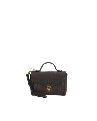  Campomaggi - Borsa a tracolla small in pelle con logo retro